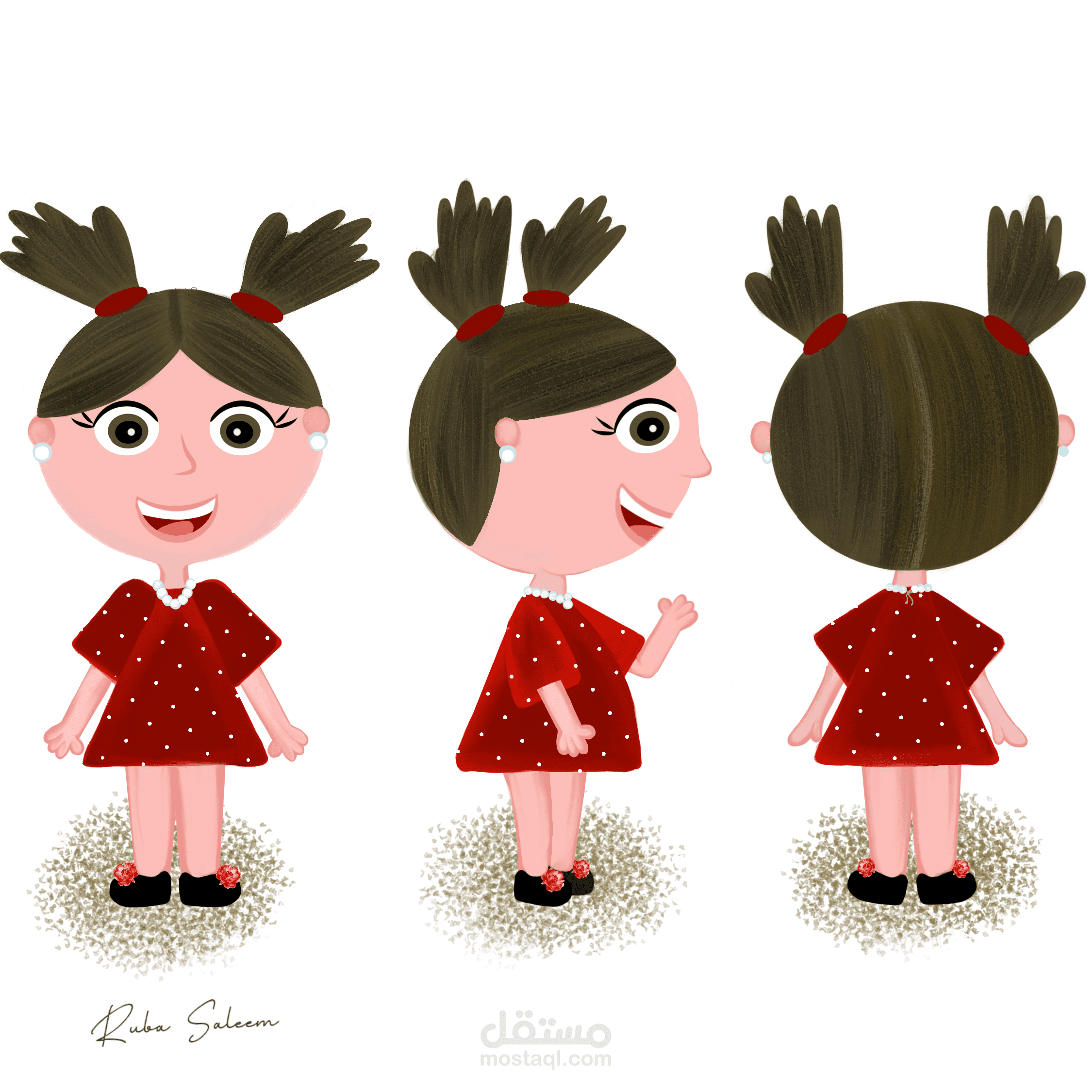 نماذج لتصميم شخصيات كرتونية