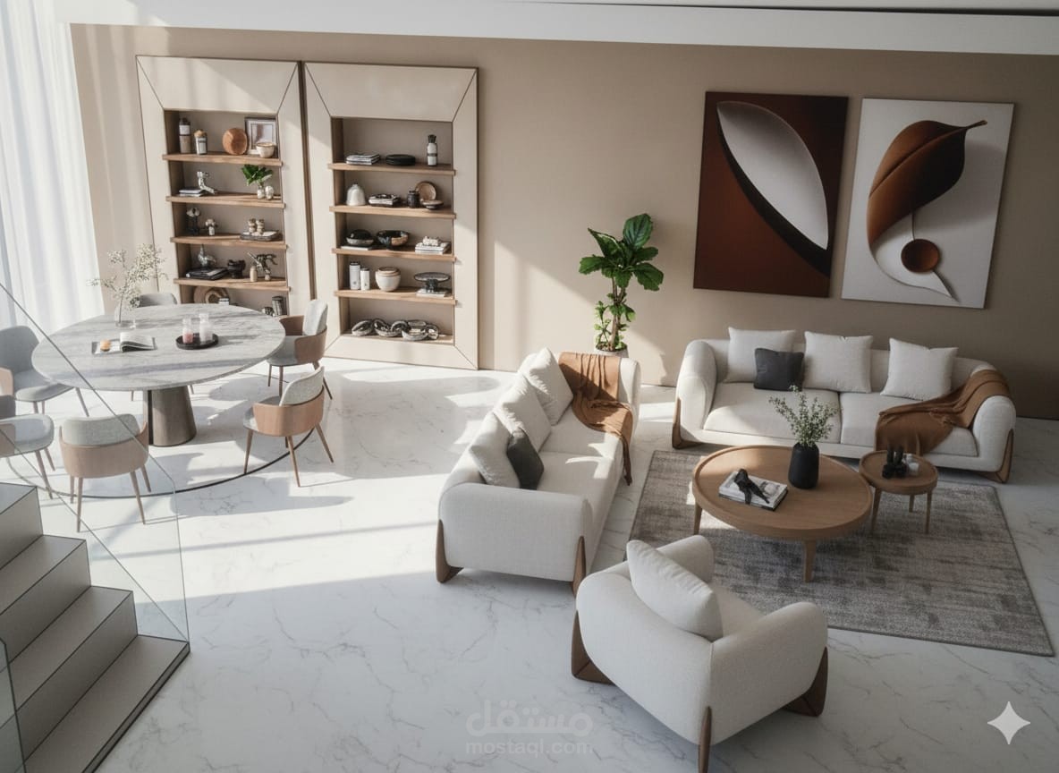 صالة معيشه وطعام