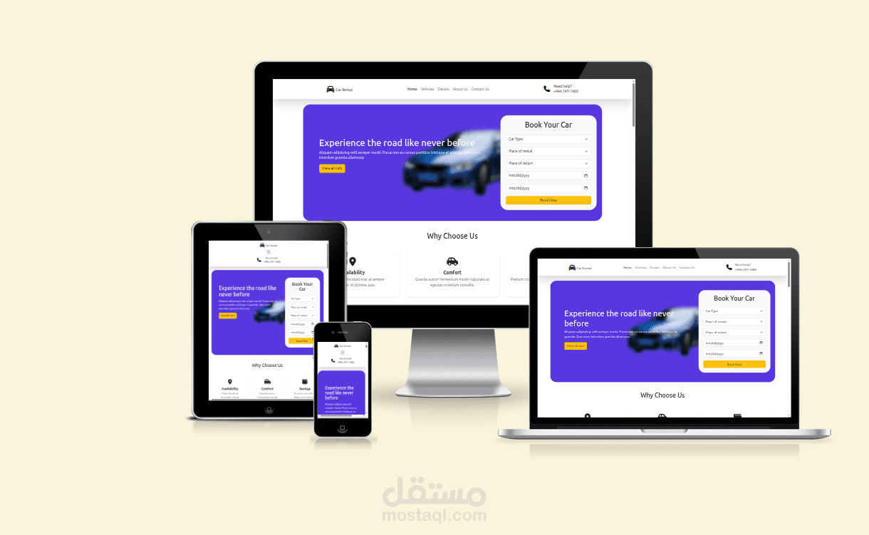 Car Rental Web Application using Angular