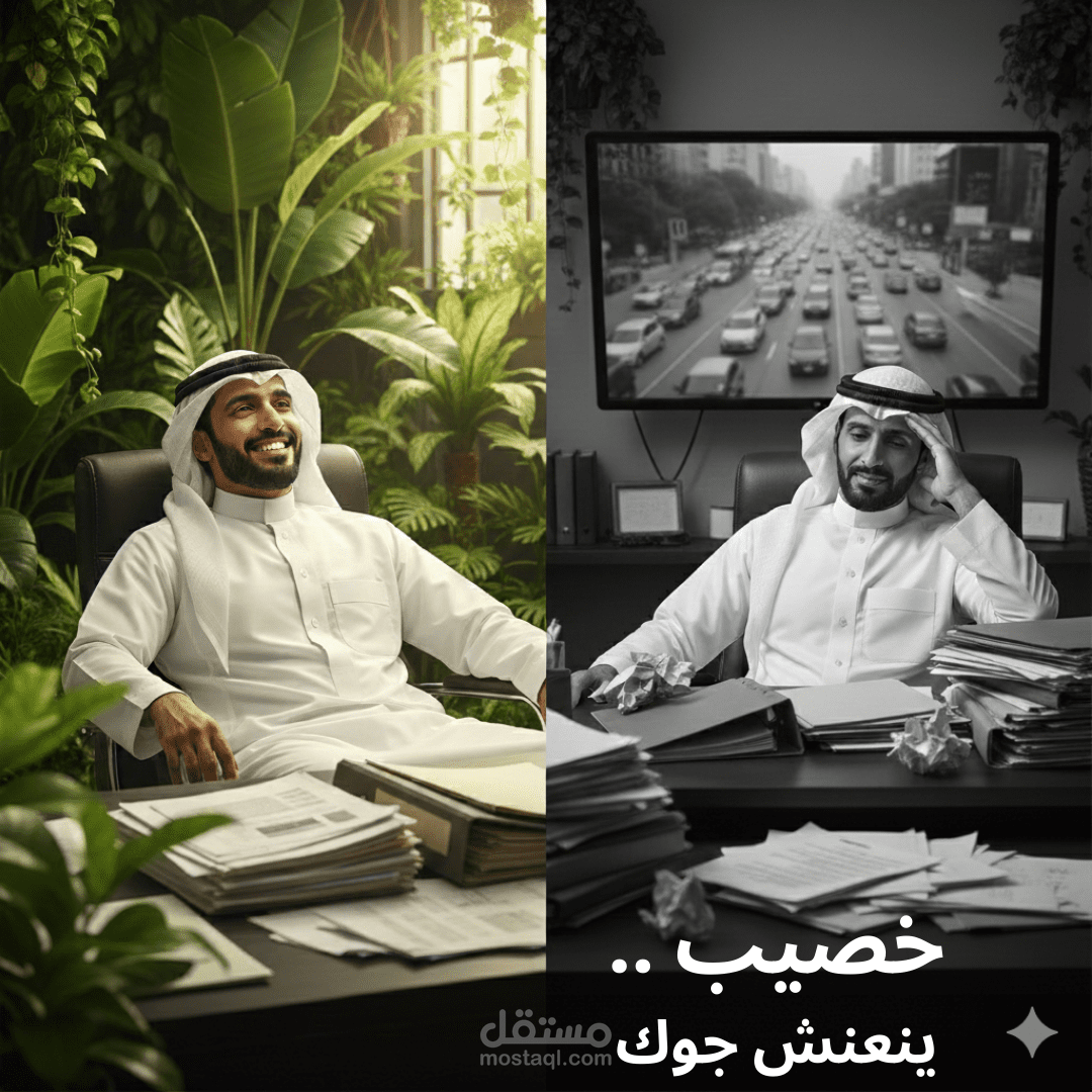 تطوير محتوى إبداعي وسكربتات تسويقية لشركة خصيب لتصميم وتنسيق الحدائق