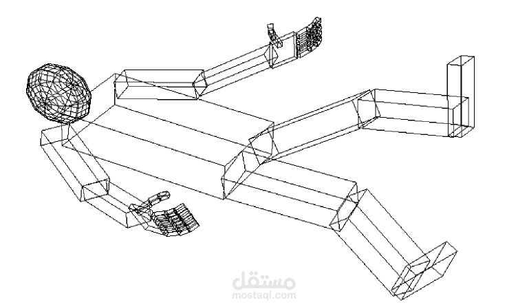تحريك روبوت تفاعلي بـ OpenGL وGLUT