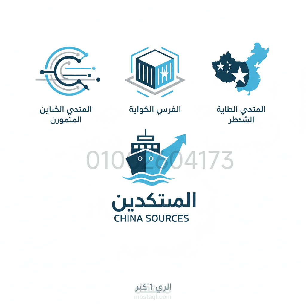 هوية بصرية لشركة استيراد وتصدير".