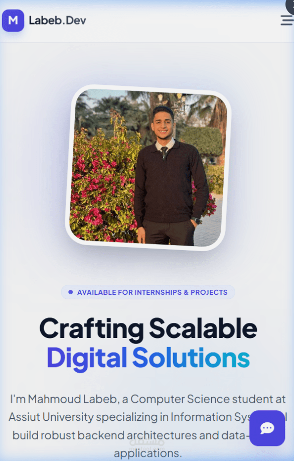 برمجة وتصميم موقع تعريفي (Portfolio) احترافي وعصري