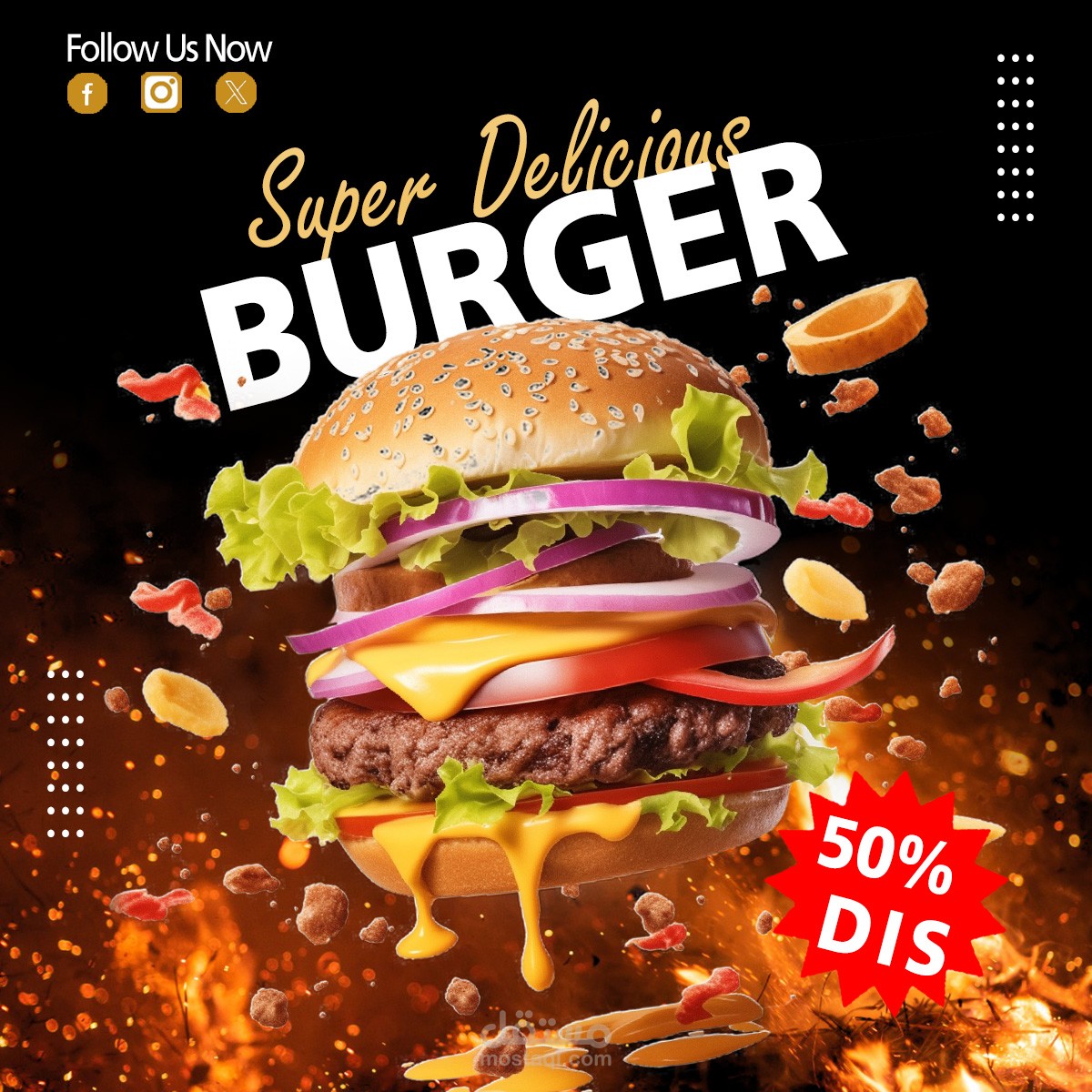 بوستر سوشيال ميديا احترافي