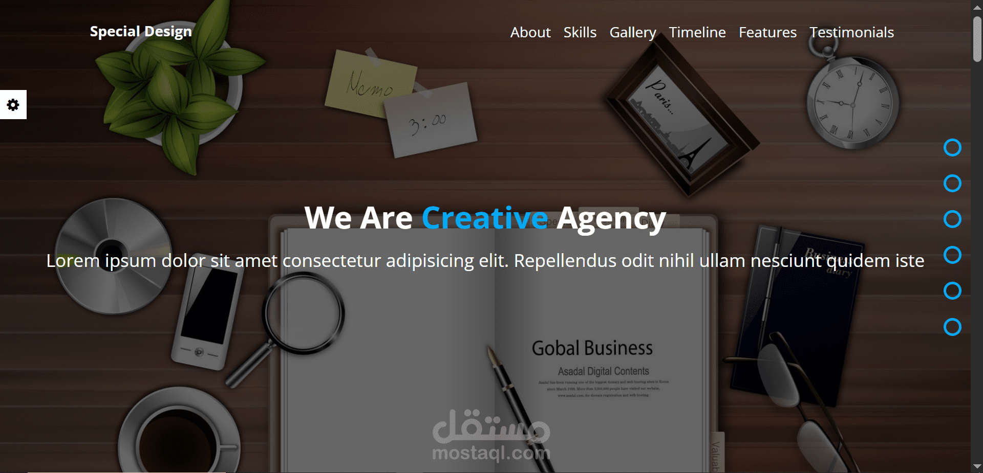 صفحه هبوط متحركة - (dynamic)Landing page
