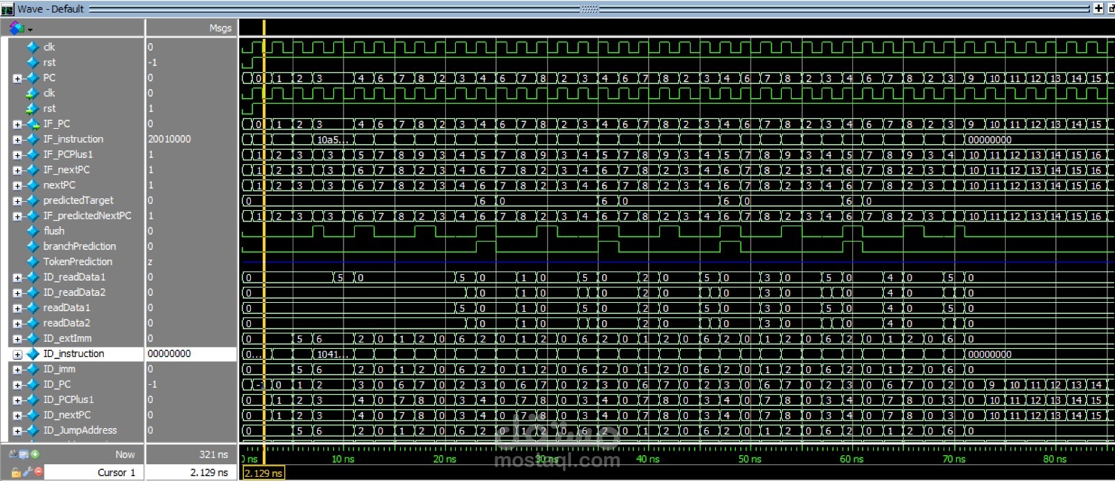 تصميم معالج باستخدام ال verilog