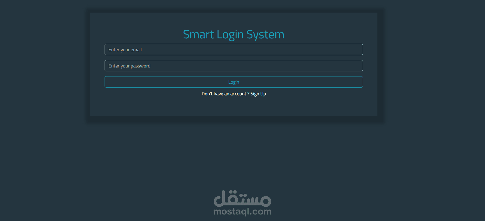 JavaScript  Smart login Form Validation