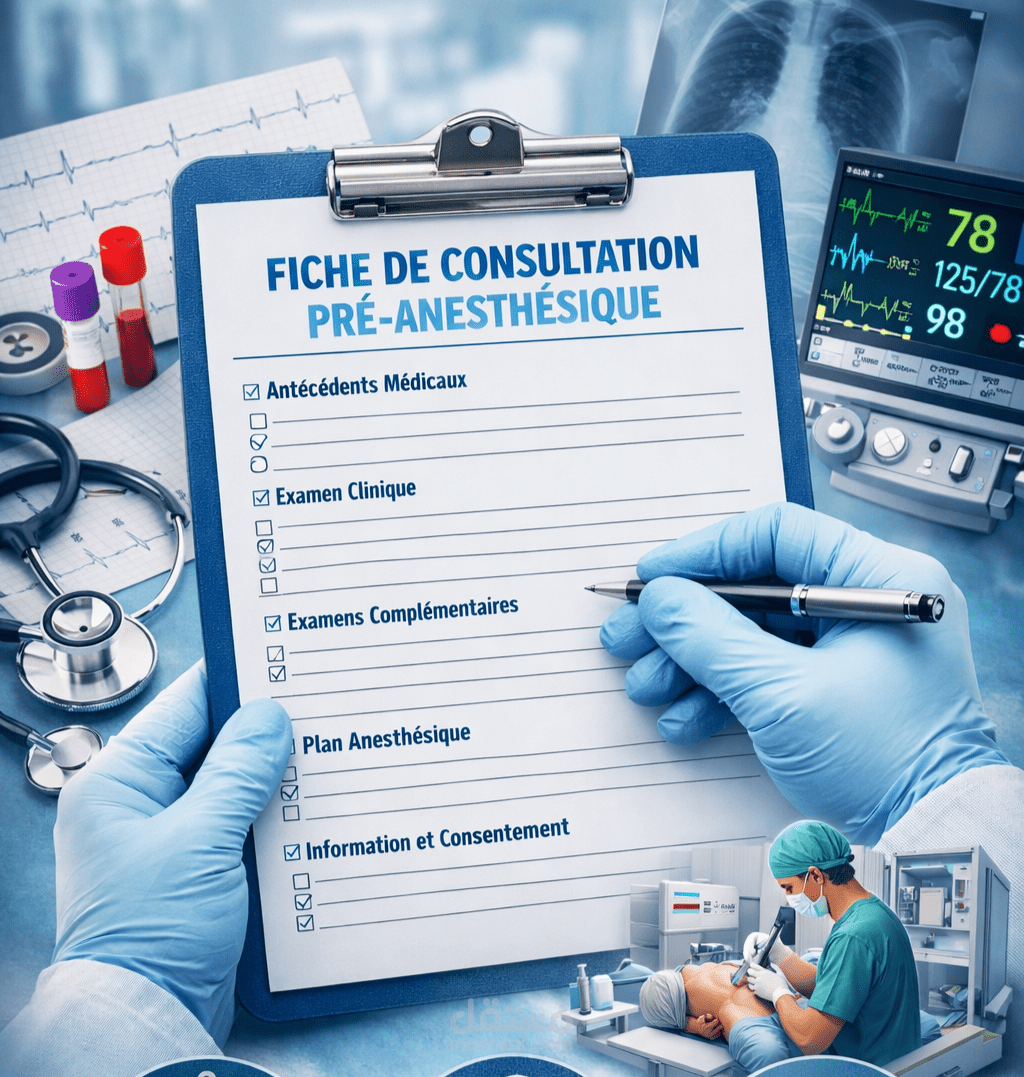 création d'une fiche de consultation pré- anesthésique