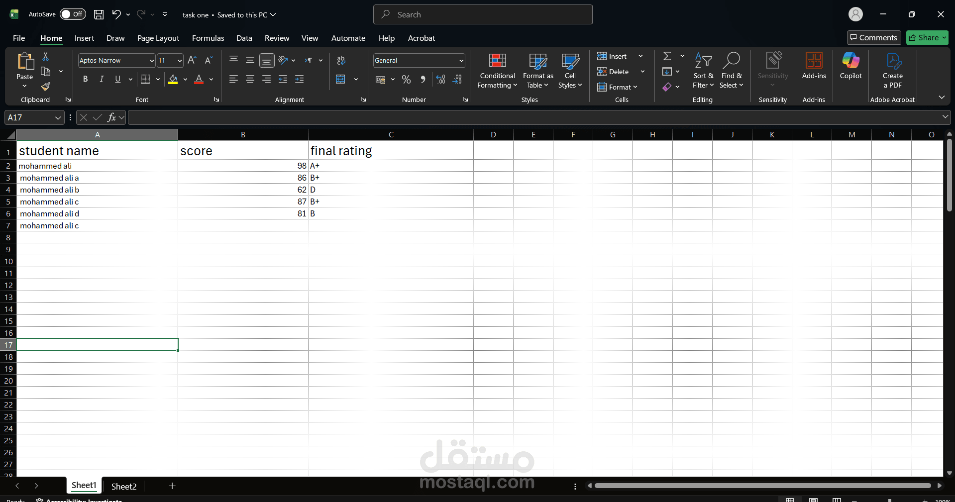 جدول الدرجات الشهرية والنهائية مع البونص والخصم