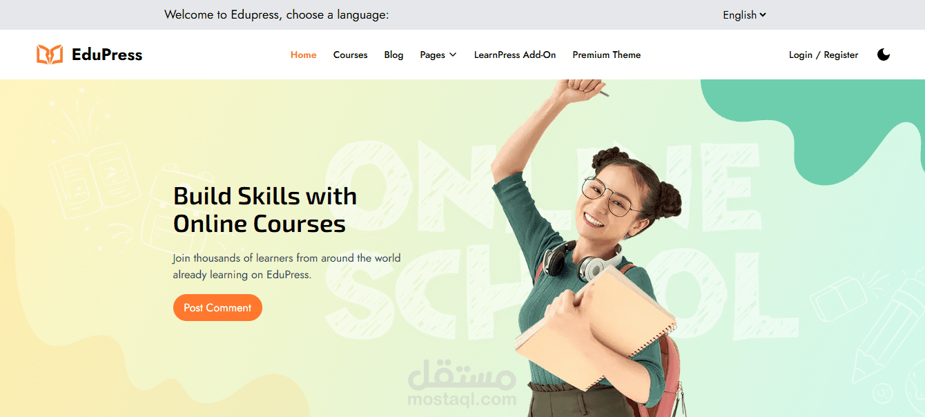 EduPress Website Online Courses