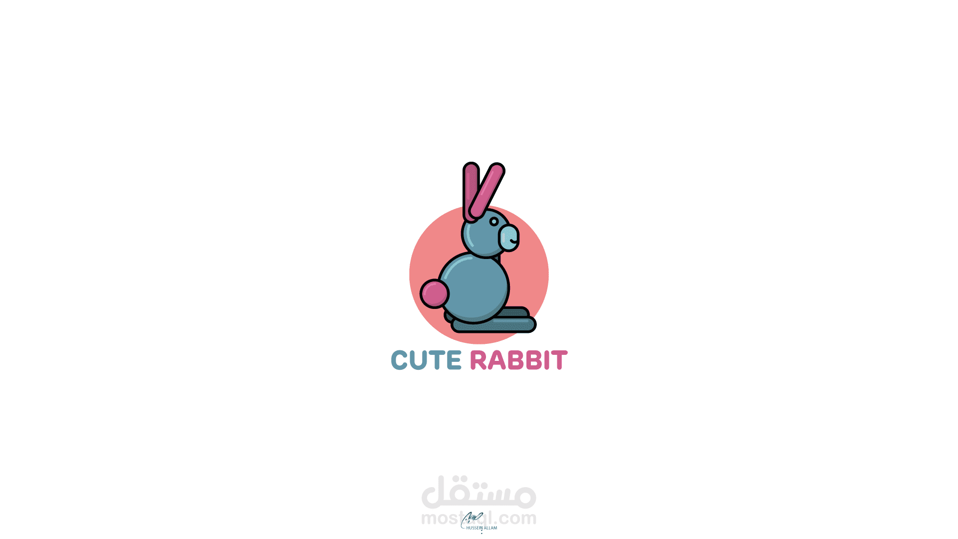 cute rabbit logo