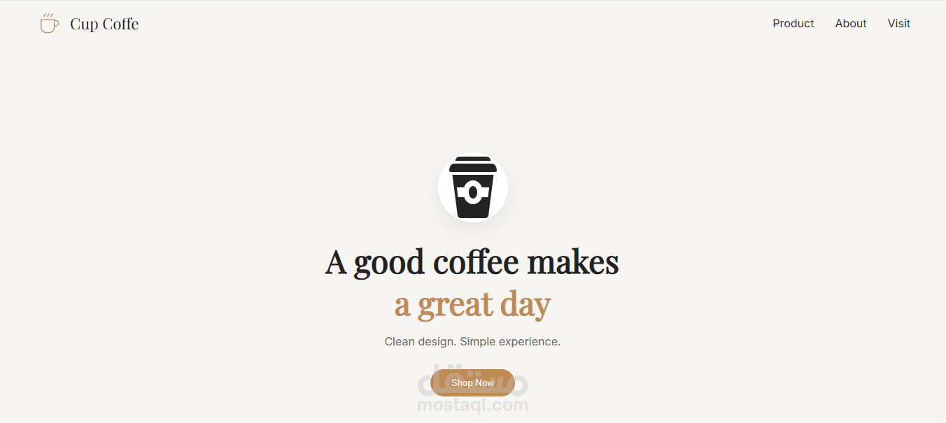 Coffee & Food Website