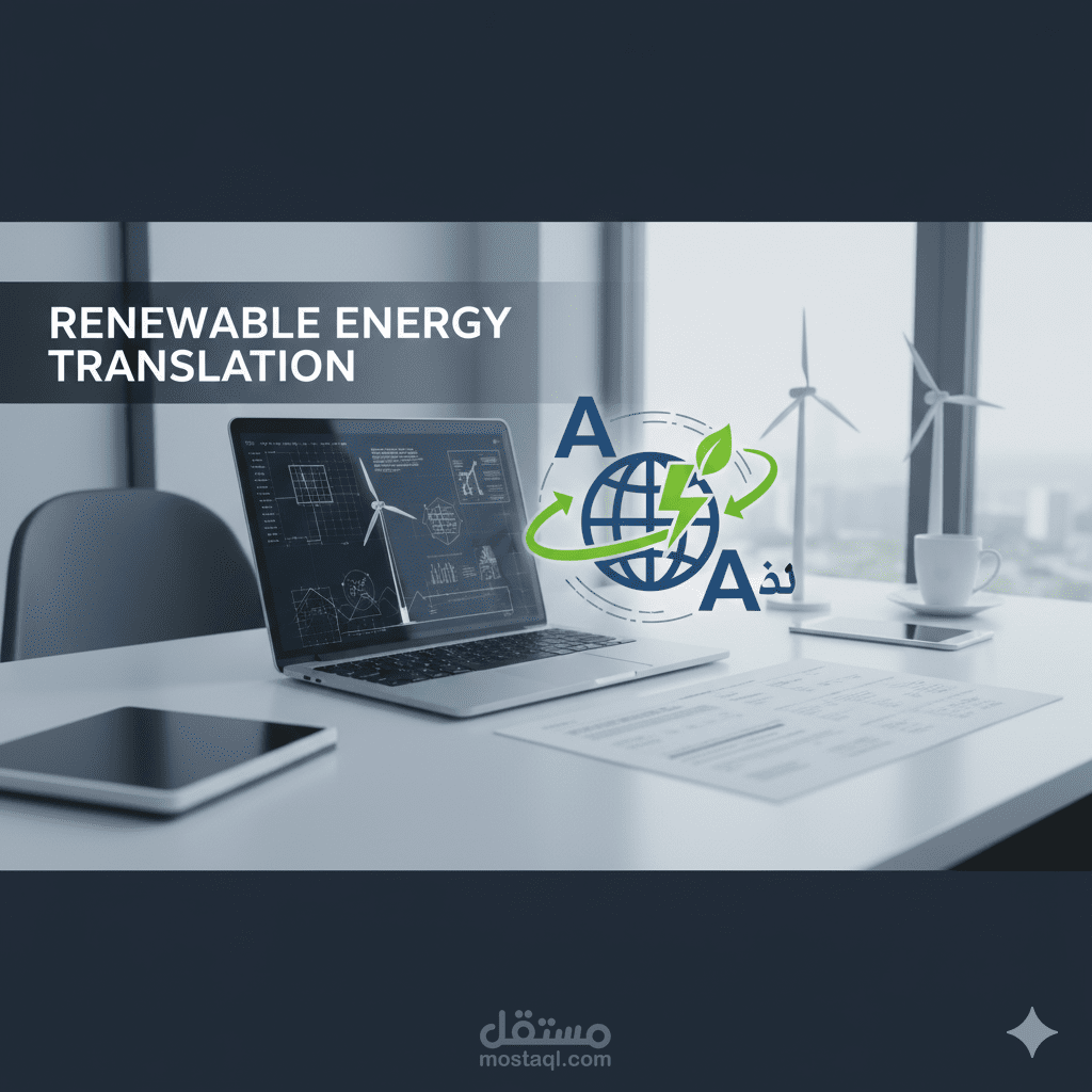 ترجمة علمية متخصصة في مجال الطاقة المتجددة والاستدامة