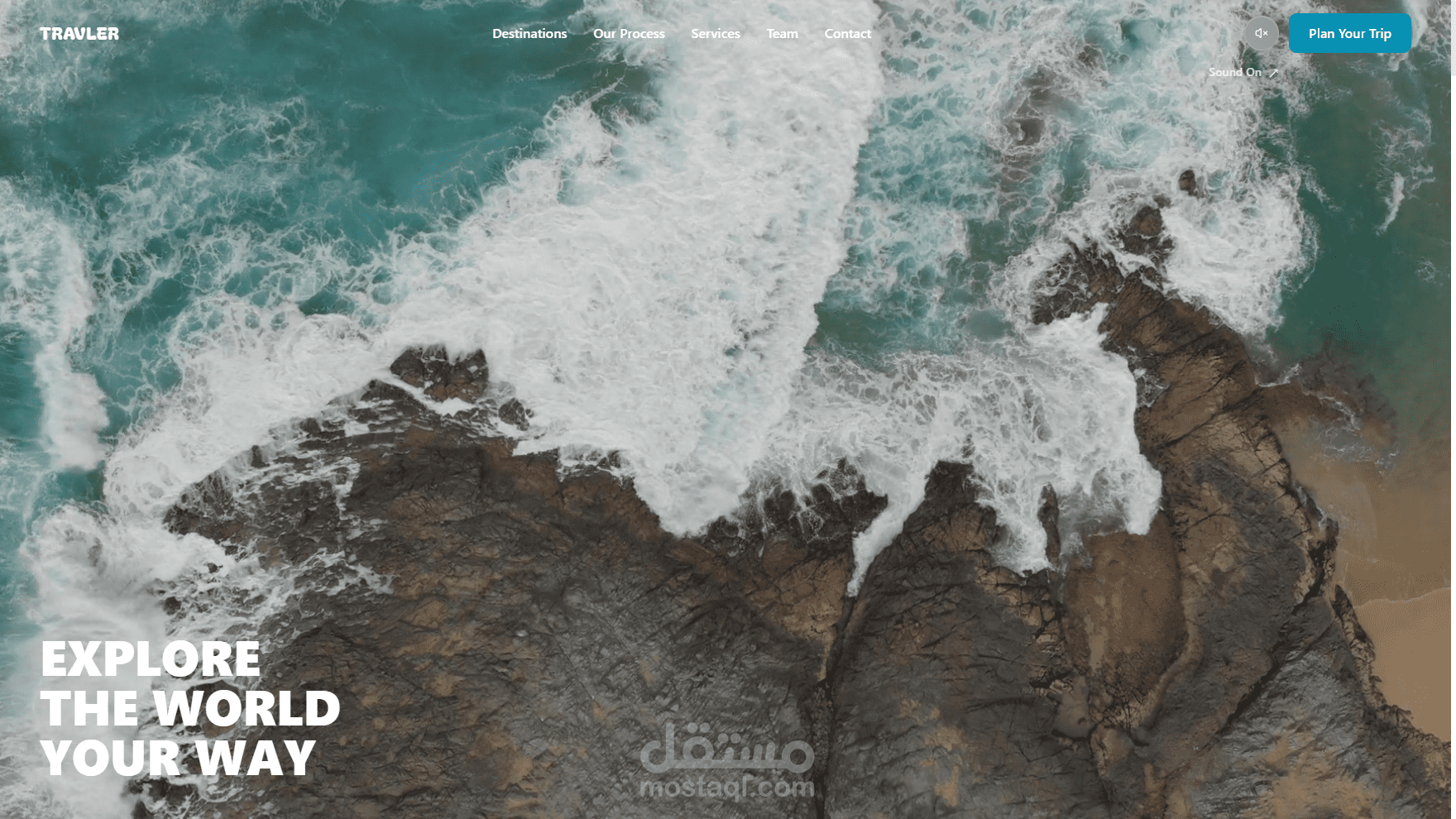 صفحة هبوط لشركة سياحة