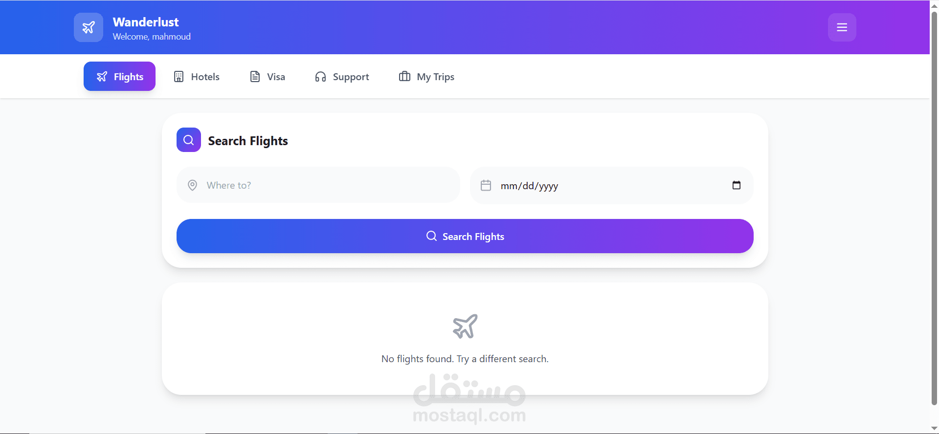 travel app