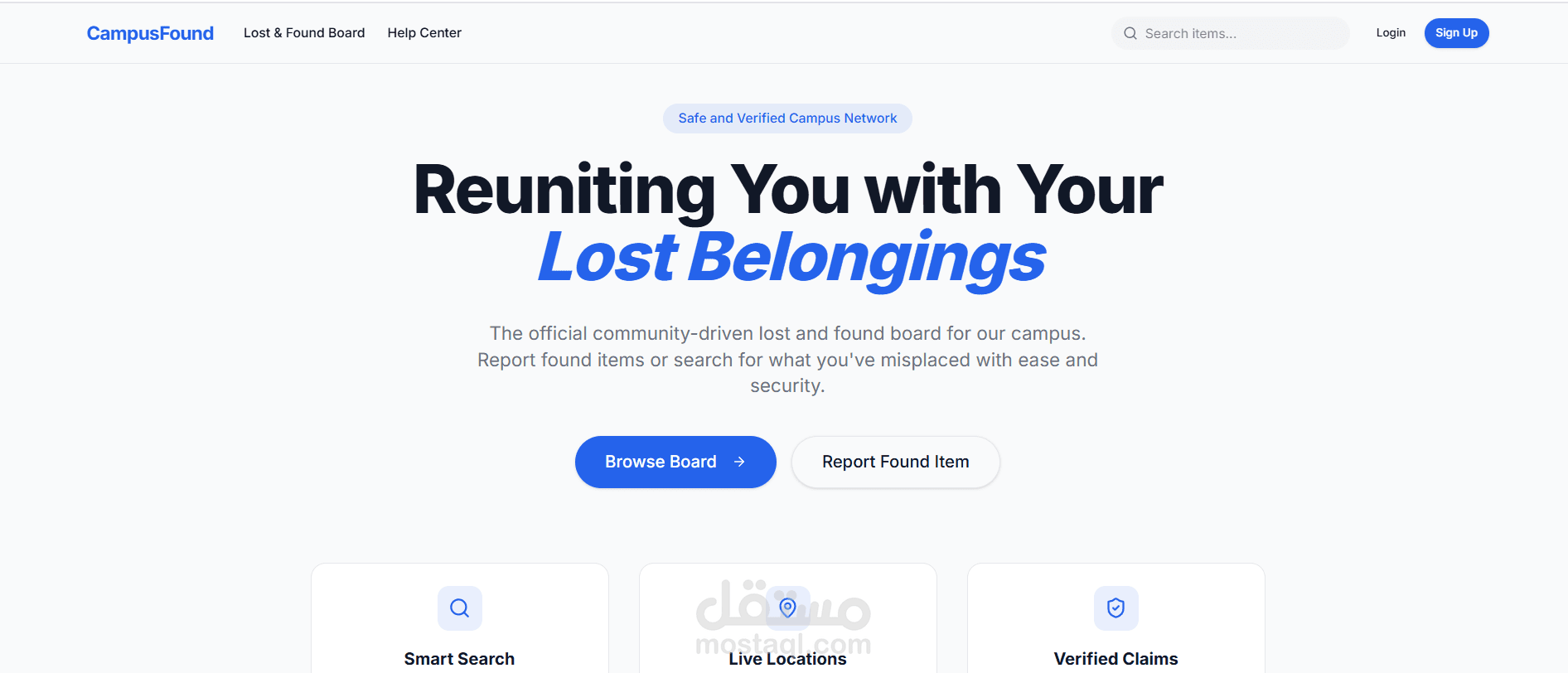 Campus lost and found