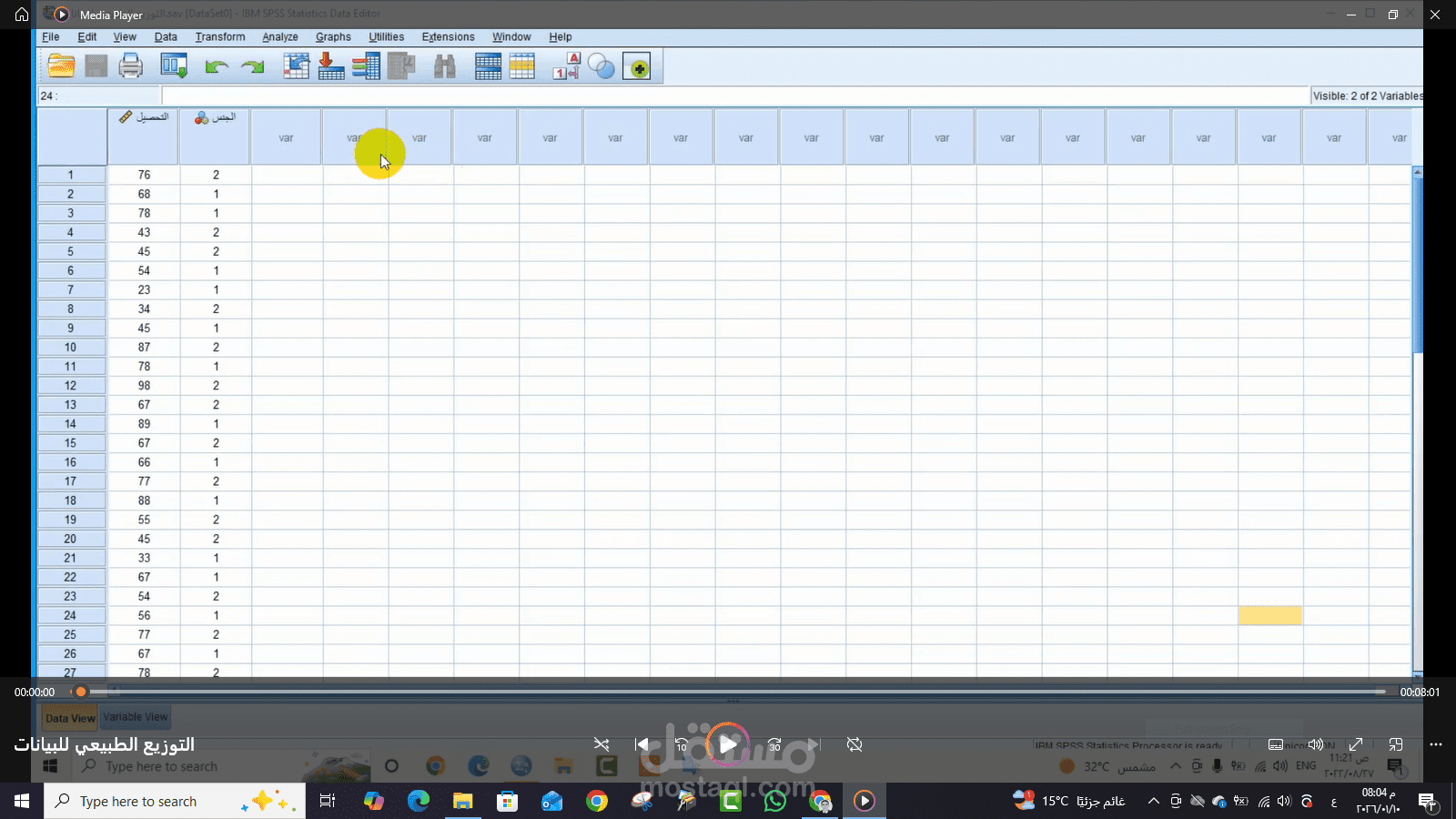 التحليل الإحصائي باستخدام برنامج spss