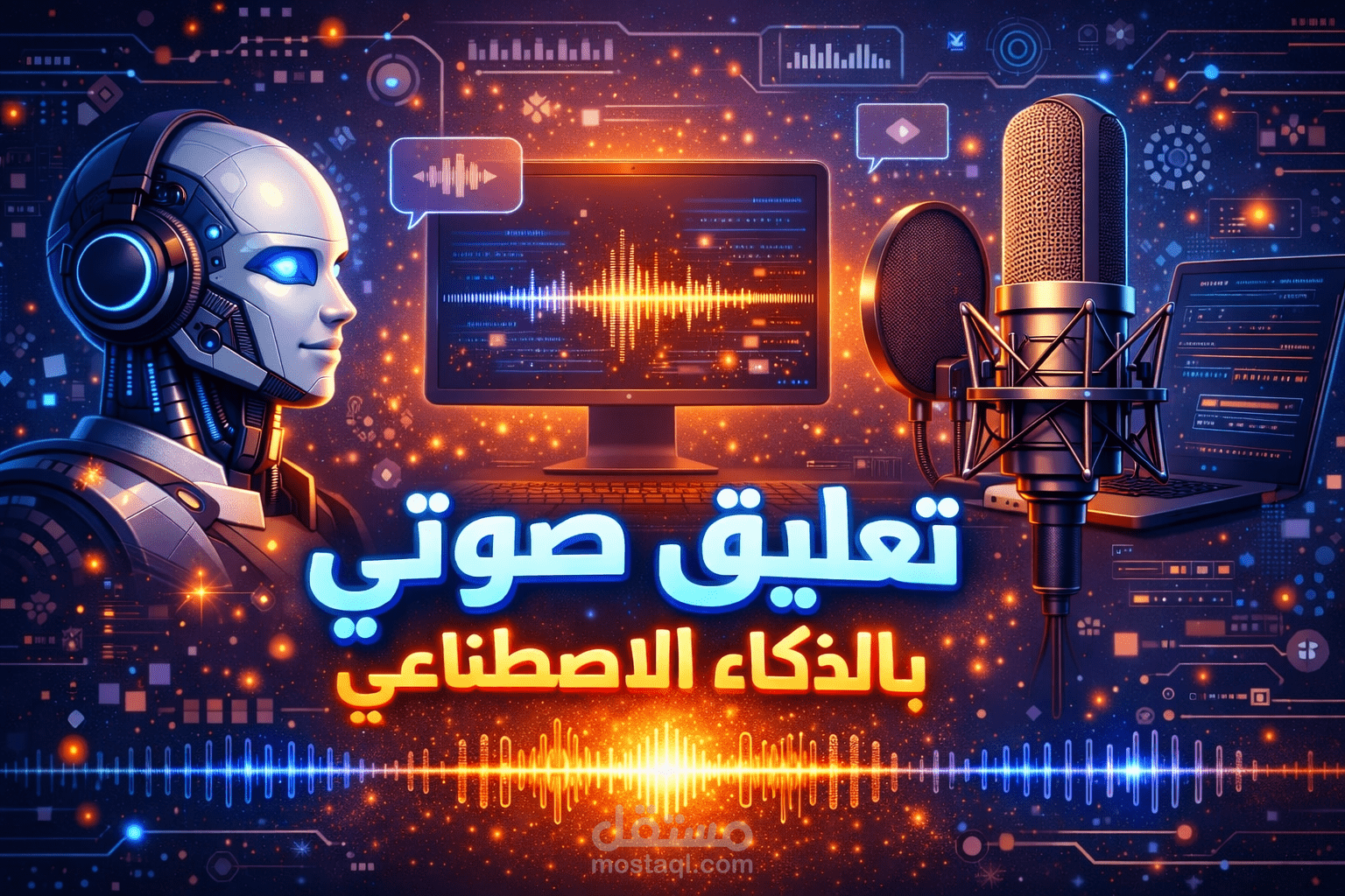 تعليق صوتي إعلاني بالذكاء الاصطناعي لمنتج تجميلي