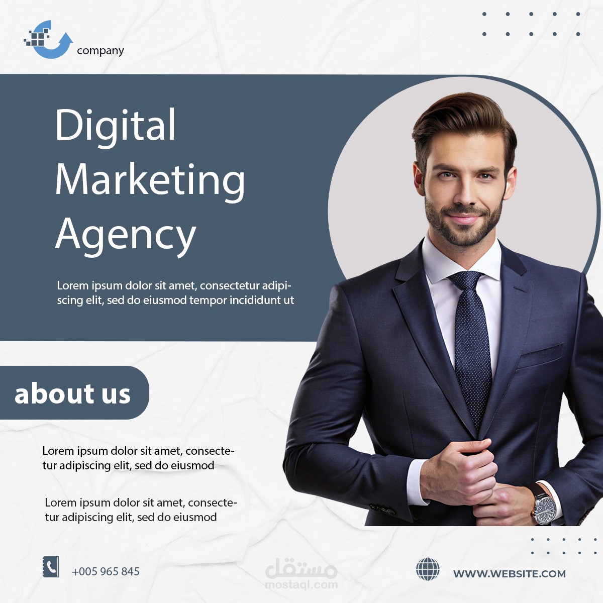 تصميم بنرات إعلانية لوكالة تسويق رقمي