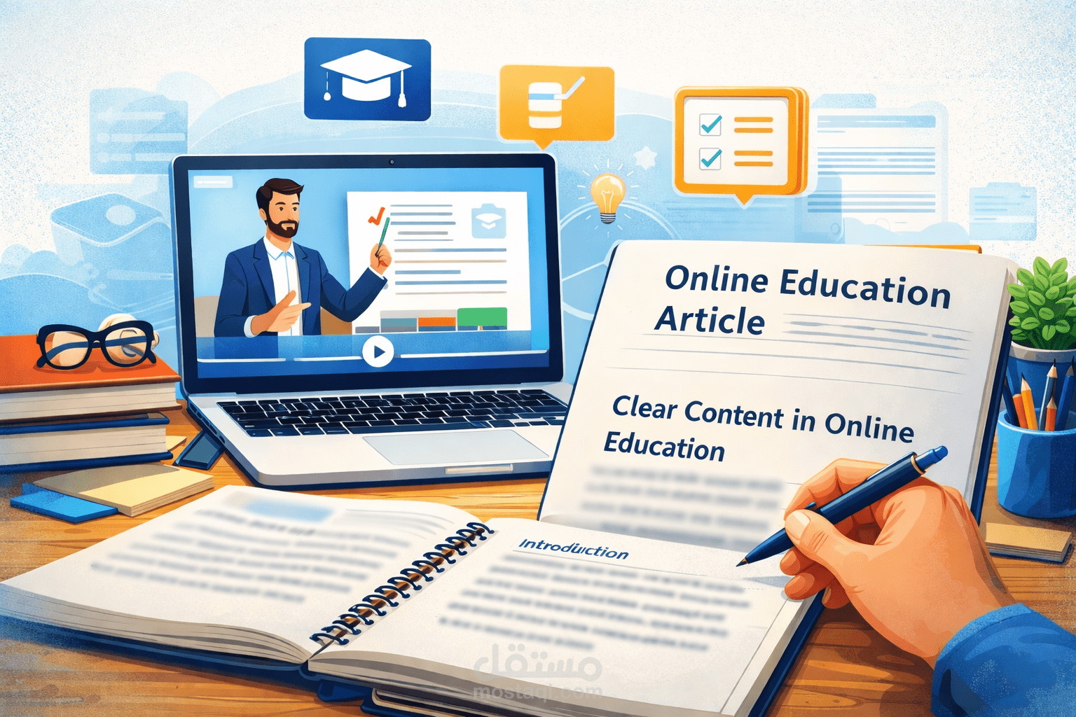 English Educational Content Writing for Online Learning Platforms