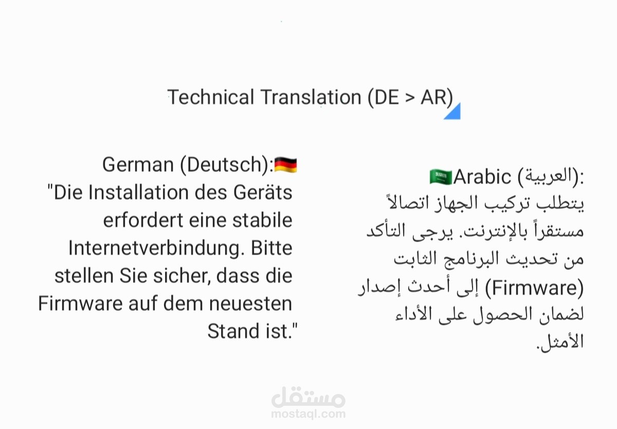 الترجمه من اللغه الالمانيه الي العربيه