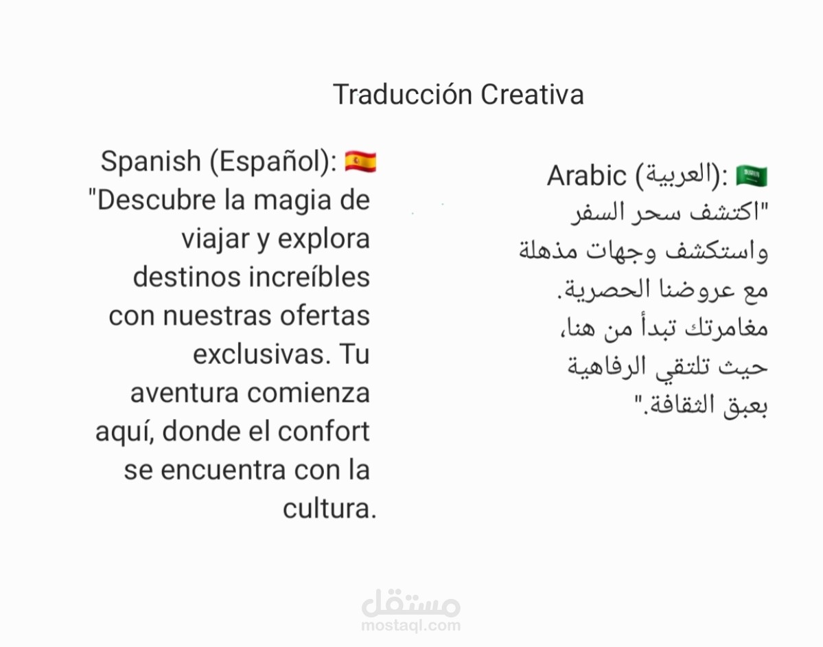 الترجمه من اللغه الاسبانيه الي العربيه
