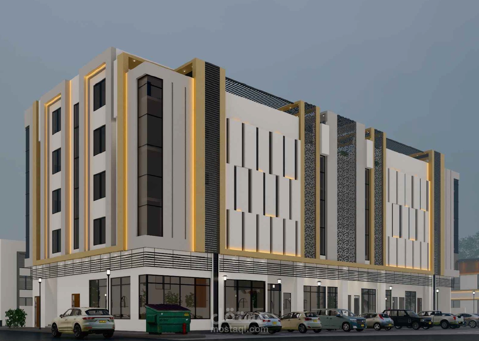 مبنى سكني تجاري راقي