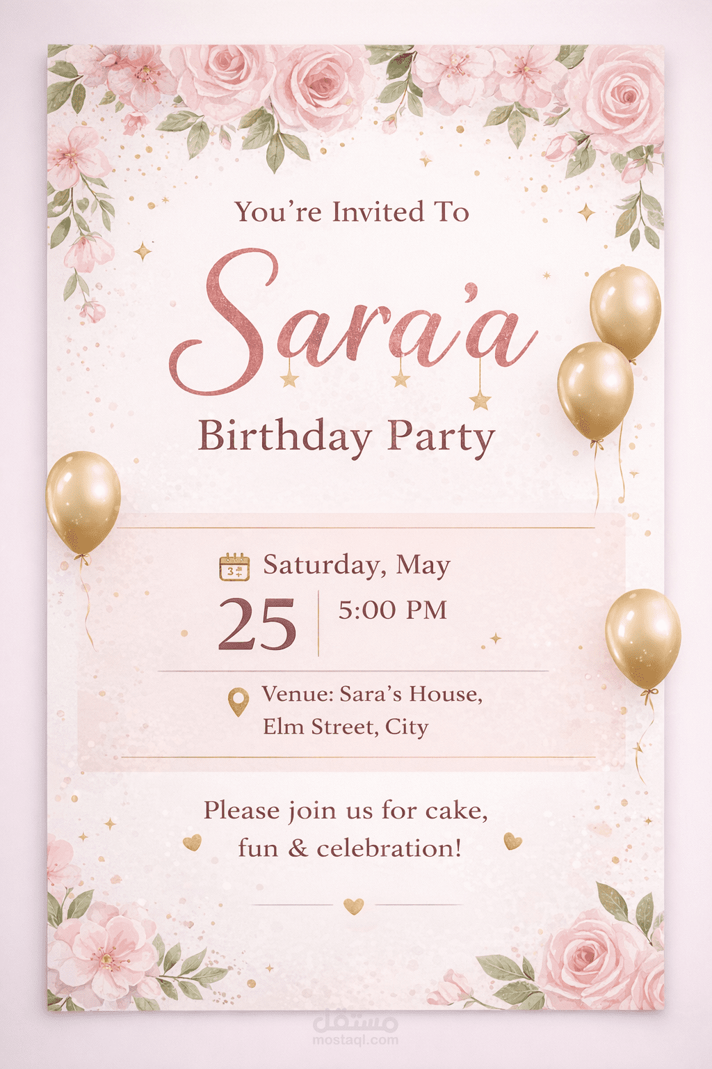 تصميم الدعوات Invitation Design / Card Design