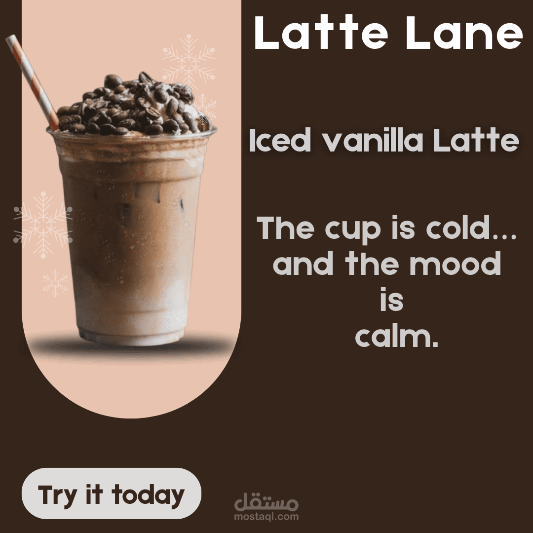 Iced Vanilla Latte – Social Media