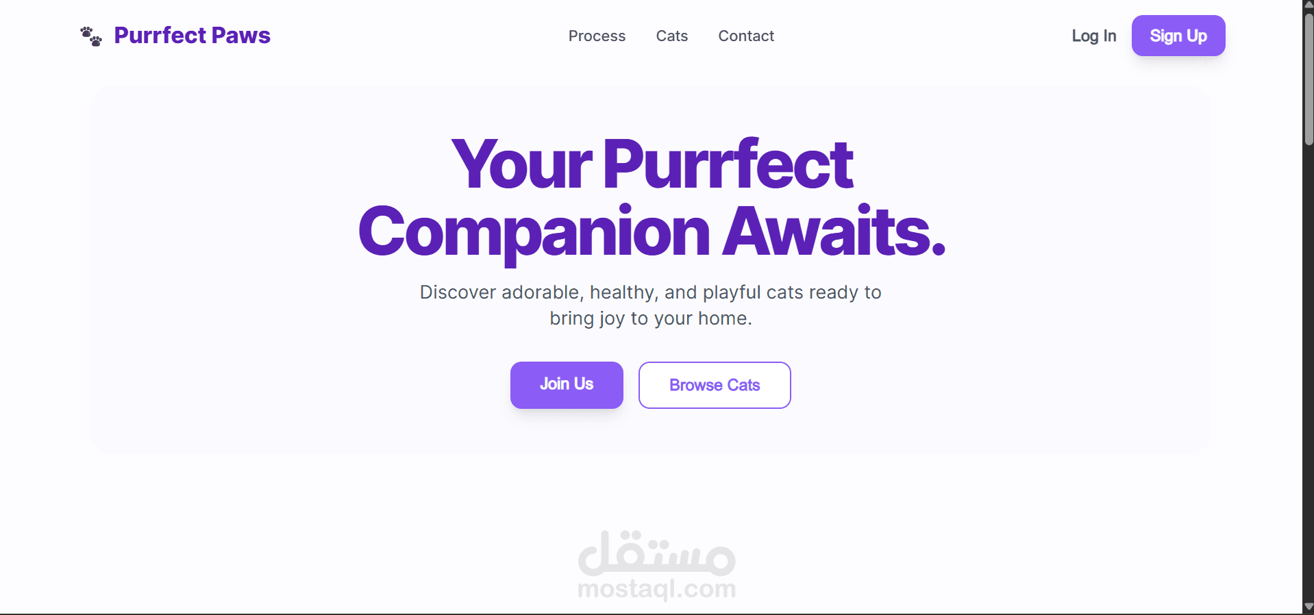 Purrfect Paws — Adoption Platform