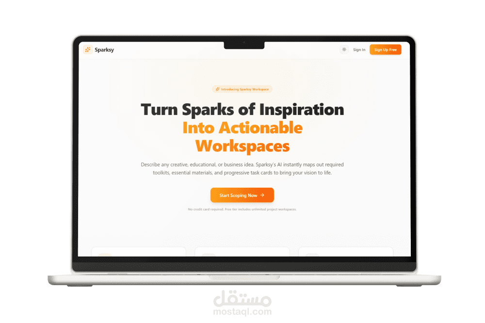 Sparksy - حاضنة مشاريع ذكية ولوحة تخطيط Agile تفاعلية مدعومة بالذكاء الاصطناعي