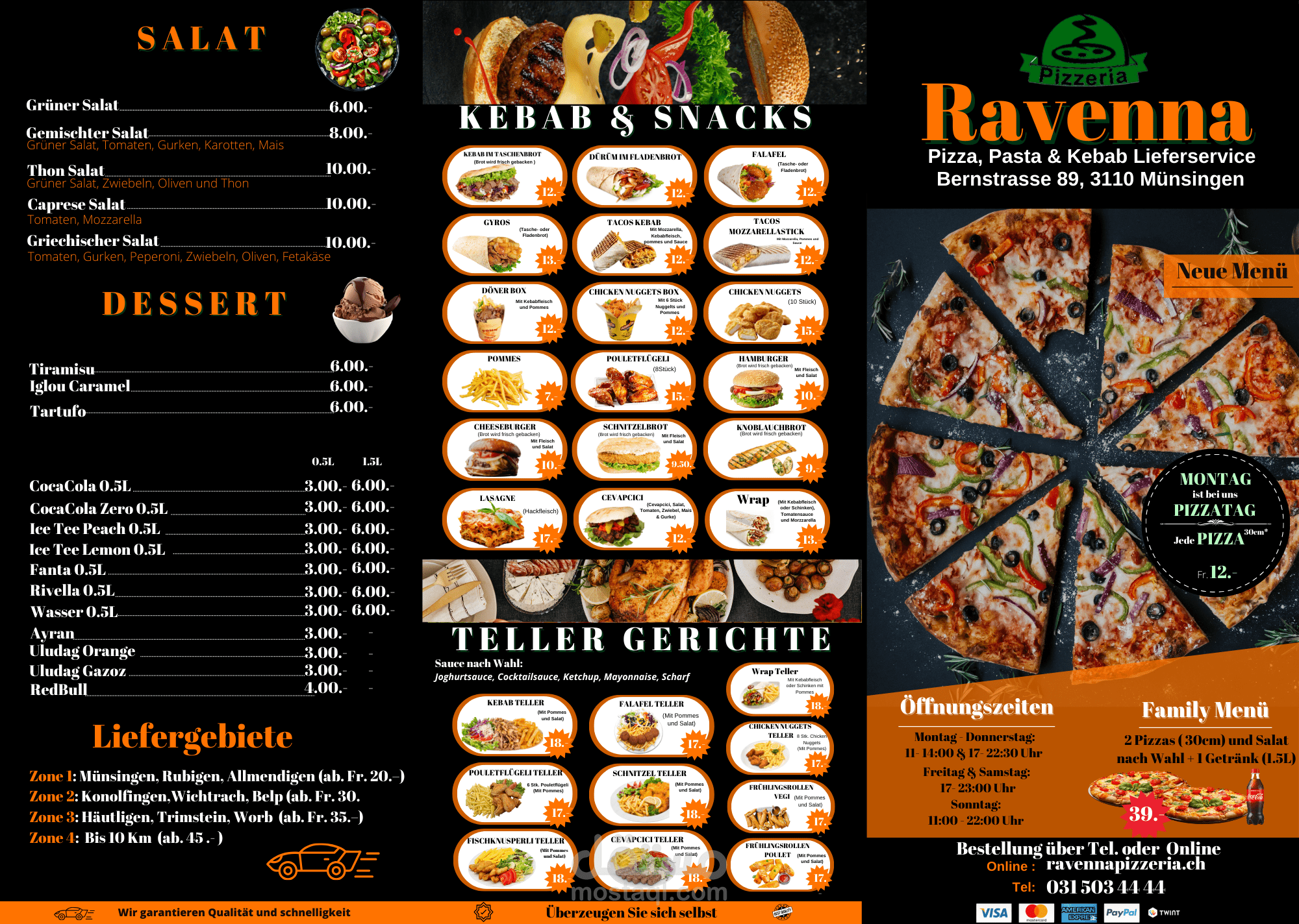 Rearaurant Menu Design