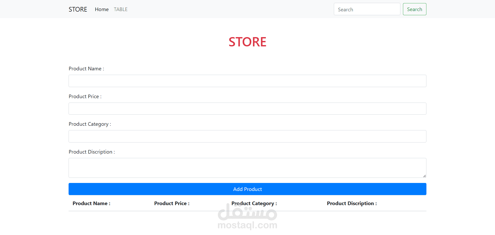 Smart Product Management System (CRUD) with Real-time Search
