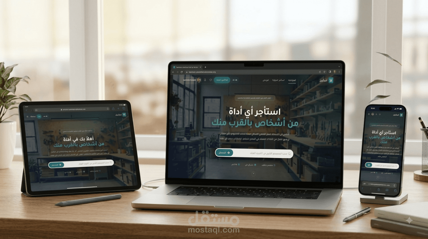 منصة Rentora — منصة لتأجير الأدوات والمعدات بين الأفراد (Peer-to-Peer Tool Rental)