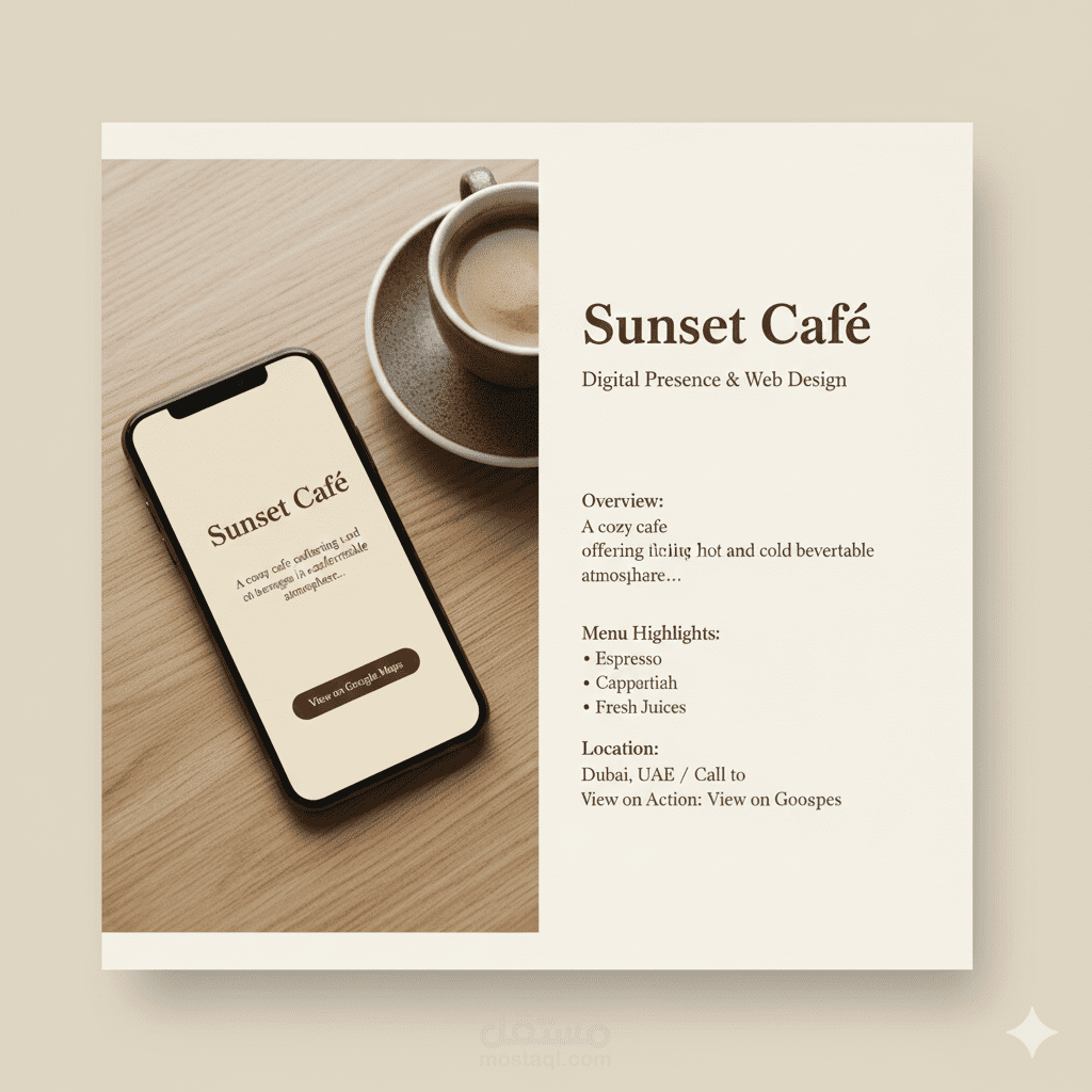 Digital Presence Package for Cafes – Case Study