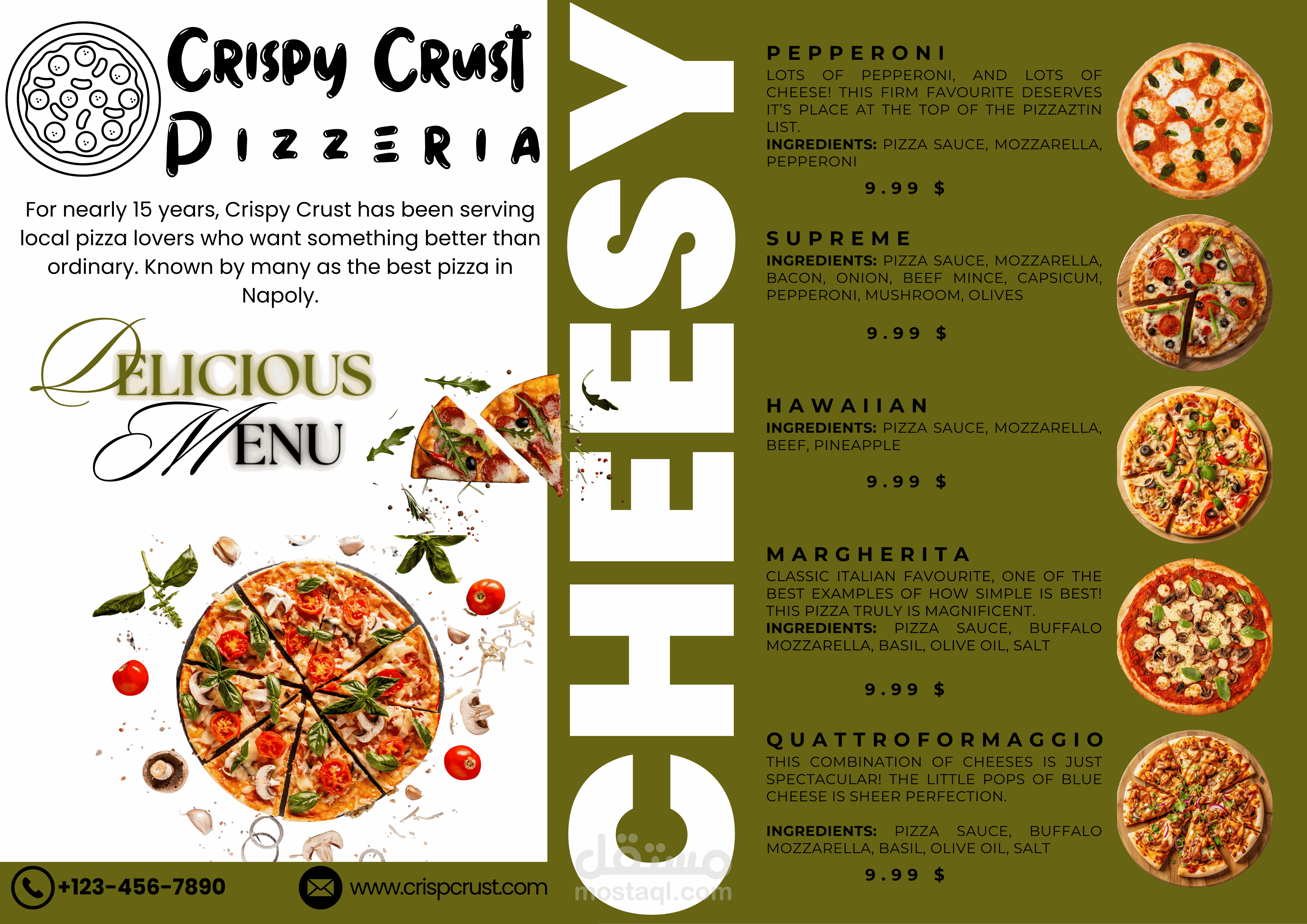 تصميم قائمة طعام منيو للمطاعم و المقاهي- Menu design