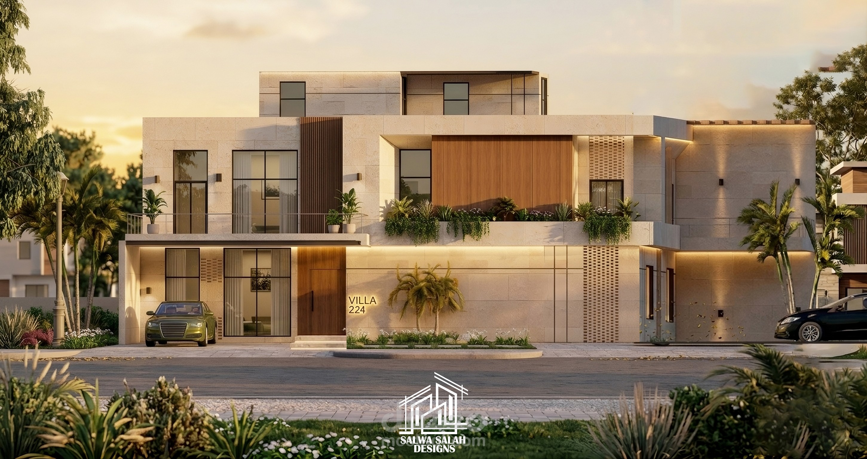 تصميم خارجي مودرن لفيلا