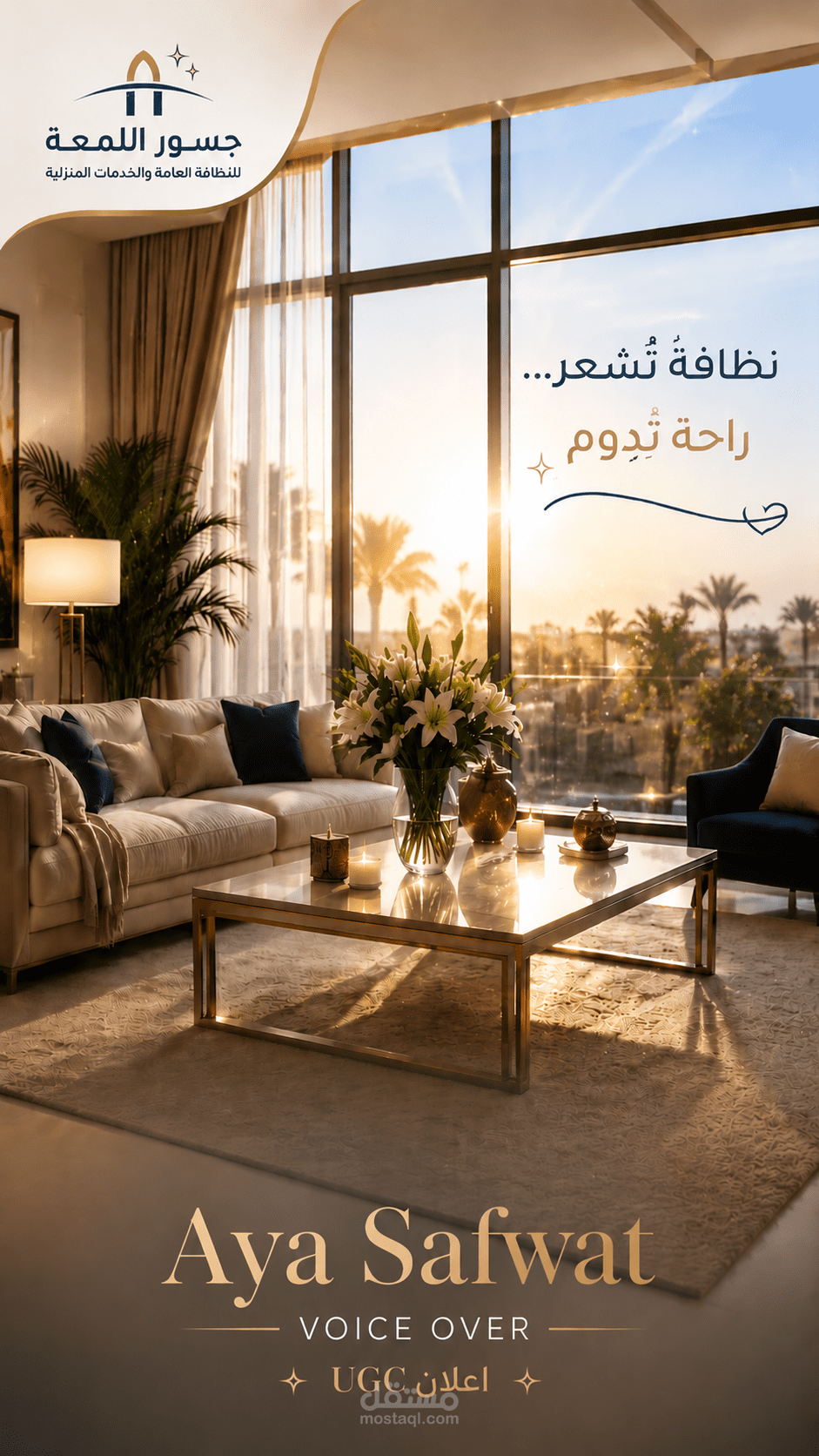 تعليق صوتي باللهجة السعودية لنوع اعلان UGC