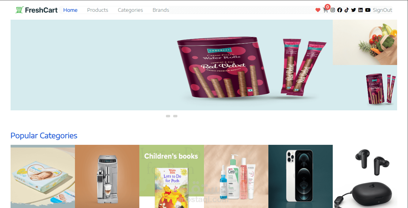 Fresh Cart - Ecommerce Application