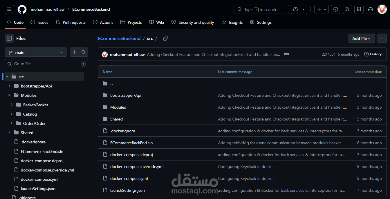 ECommerce Project Backend