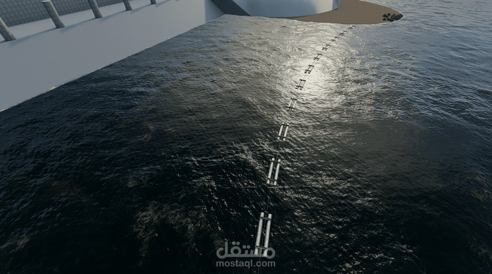 تصميم هندسي ( حلول بحرية مستدامة )