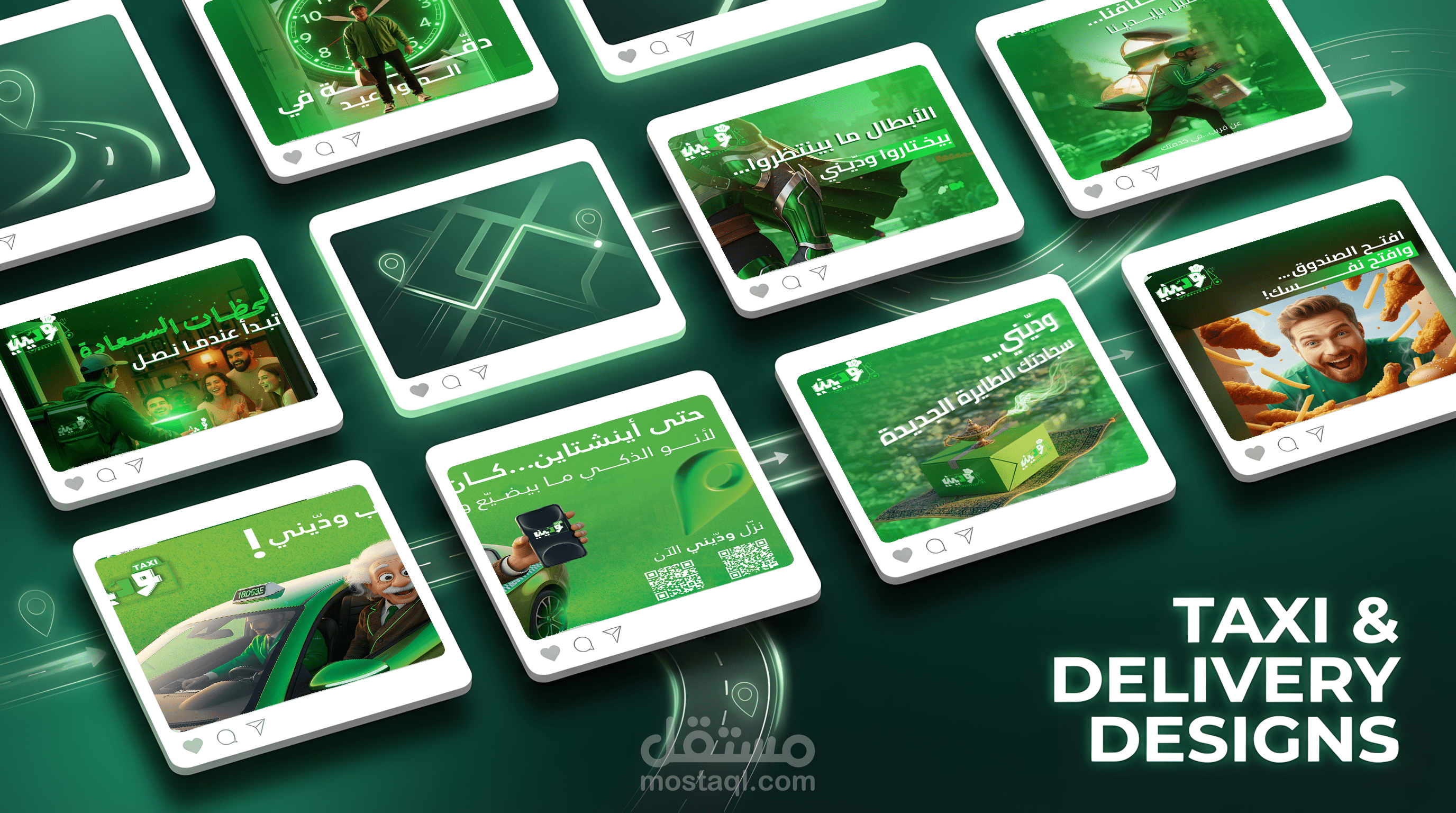 Social Media Designs For Taxi Service