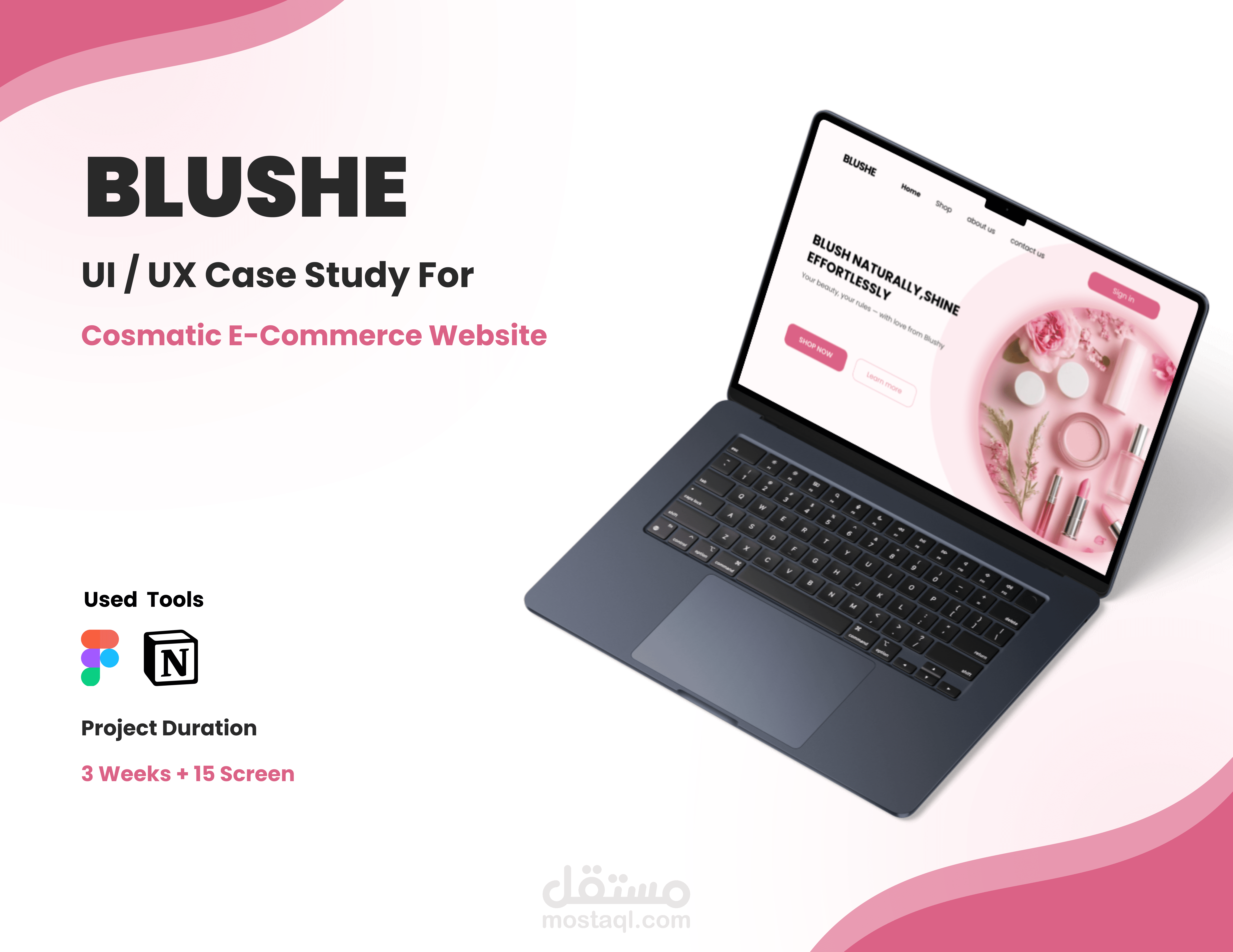 Blushe – Makeup & Skincare E-Commerce Website UI/UX Design