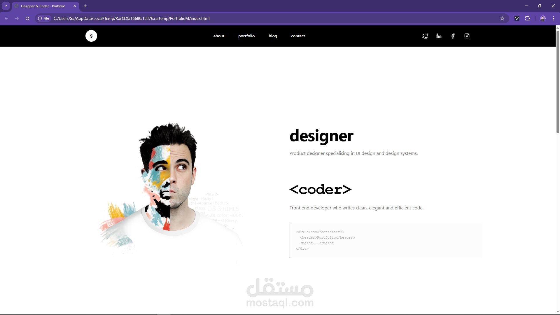 Personal Portfolio Website