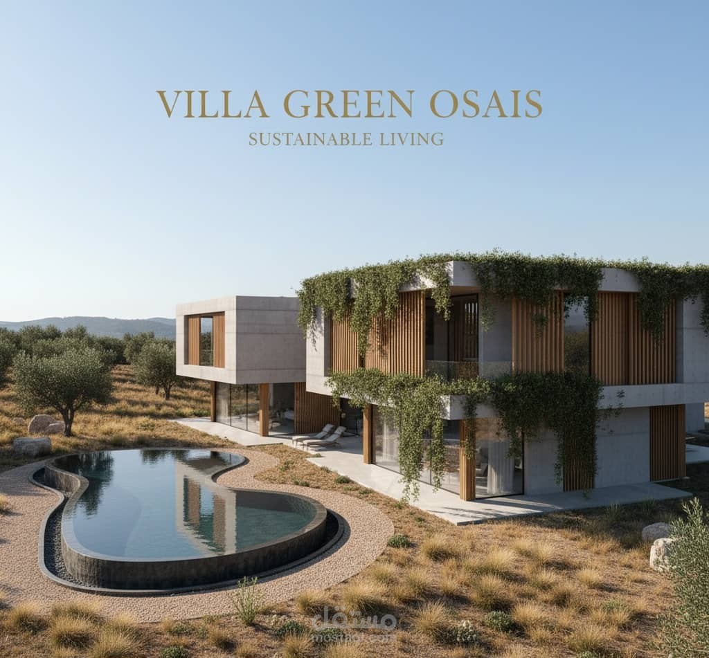 **فيلا "جرين أواسيس": حيث تلتقي الفخامة المعاصرة بهدوء الطبيعة ?✨
