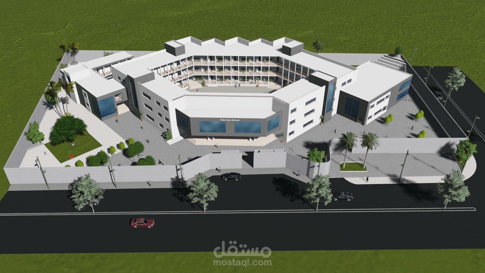 2d & 3d design, modeling and rendering of the building