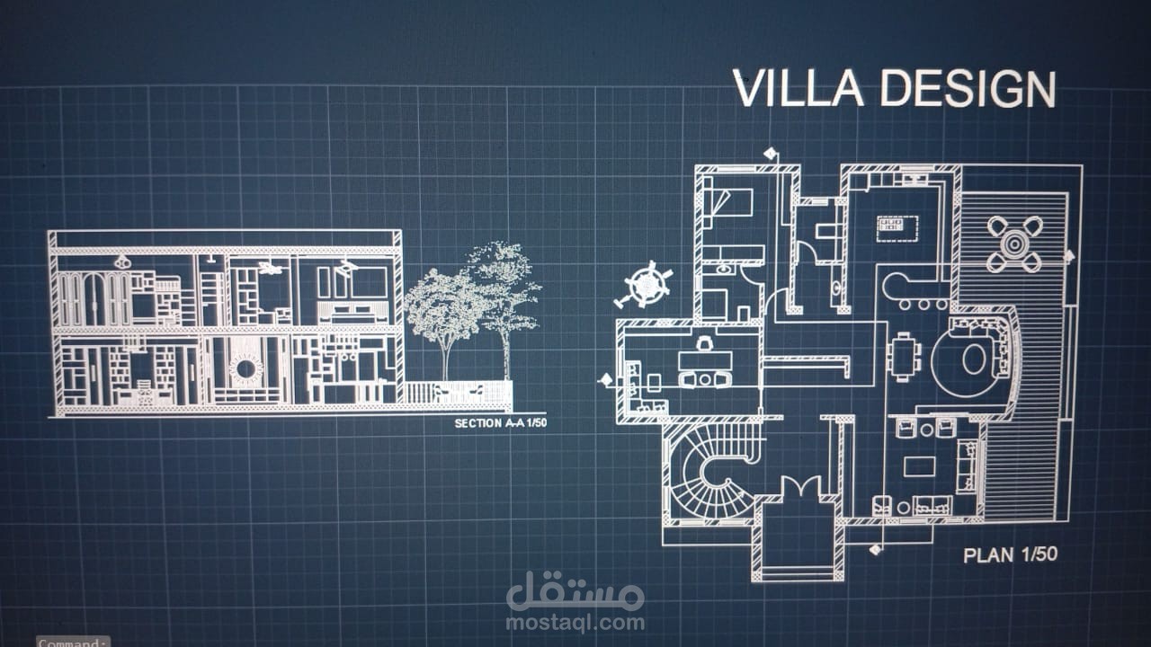تصميم داخلي لفيلا دورين