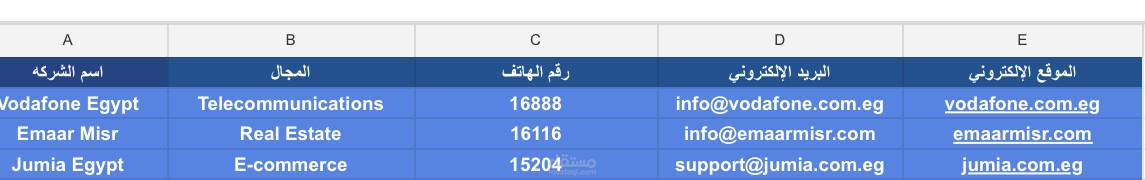 تجميع بيانات التواصل والبحث عن الشركات GLeadeneration