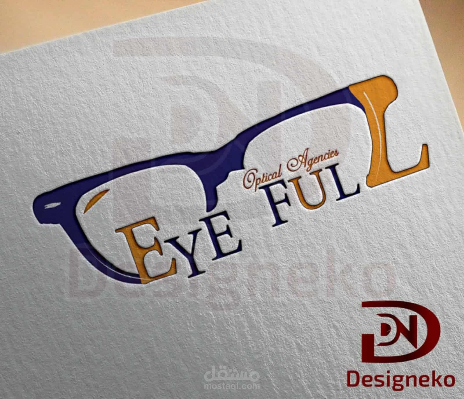 لوجو لشركة نظارات طبيه