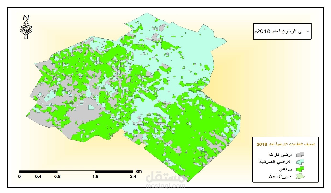 تحليل التغيرات العمرانية والغطاء النباتي باستخدام الاستشعار عن بعد (Remote Sensing)